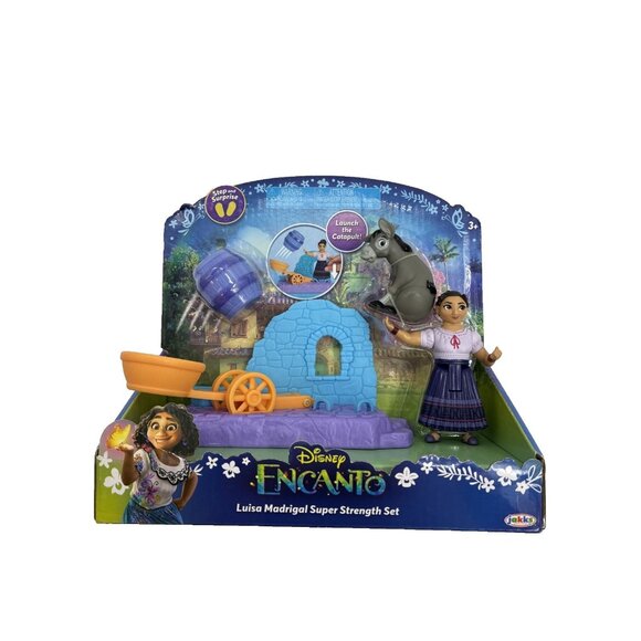 Disney Encanto Luisa Madrigal Super Strength Set Figure Playset Jakks Pacific - Picture 1 of 9